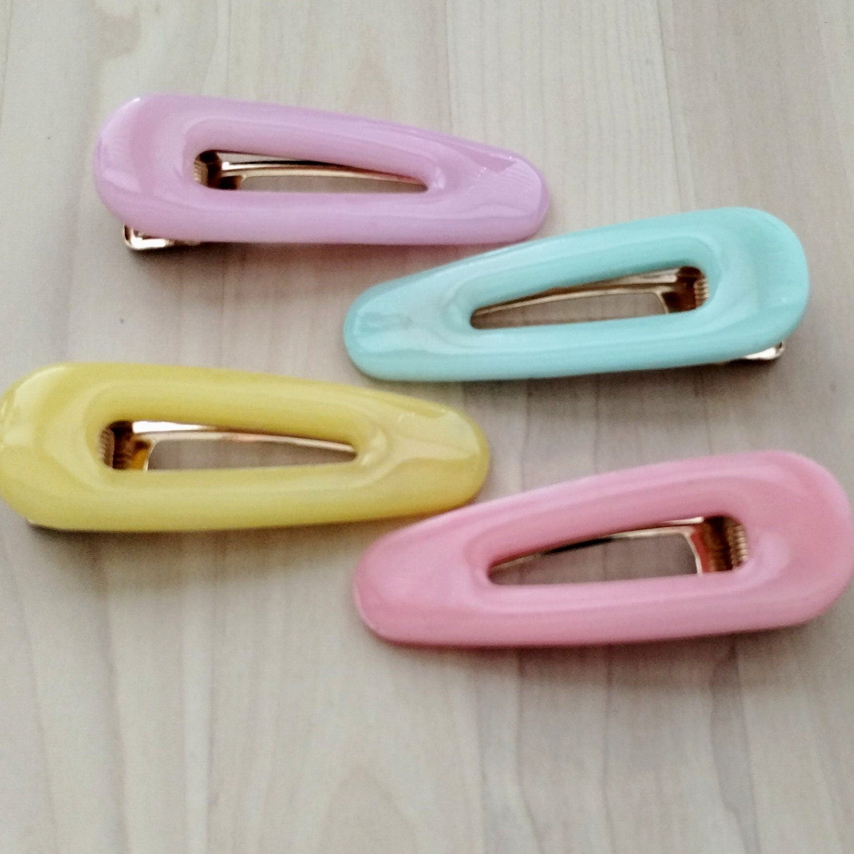 Pastel colors hair clips