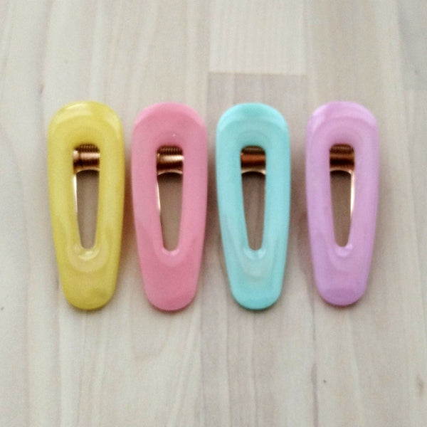 Pastel colors hair clips