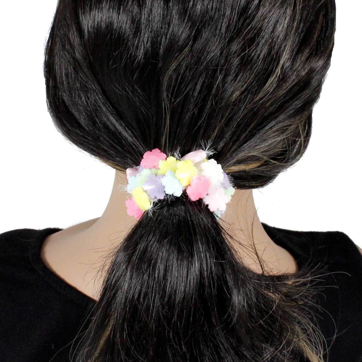 Cute winter snowflakes scrunchie for women and girls