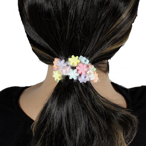 Cute winter snowflakes scrunchie for women and girls