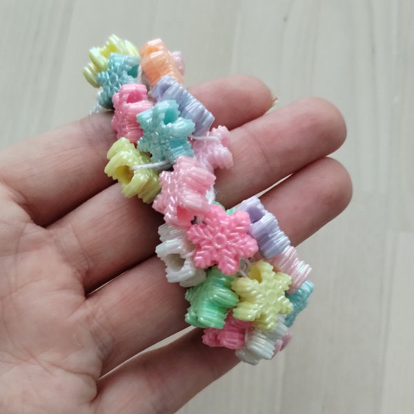 Cute winter snowflakes scrunchie for women and girls