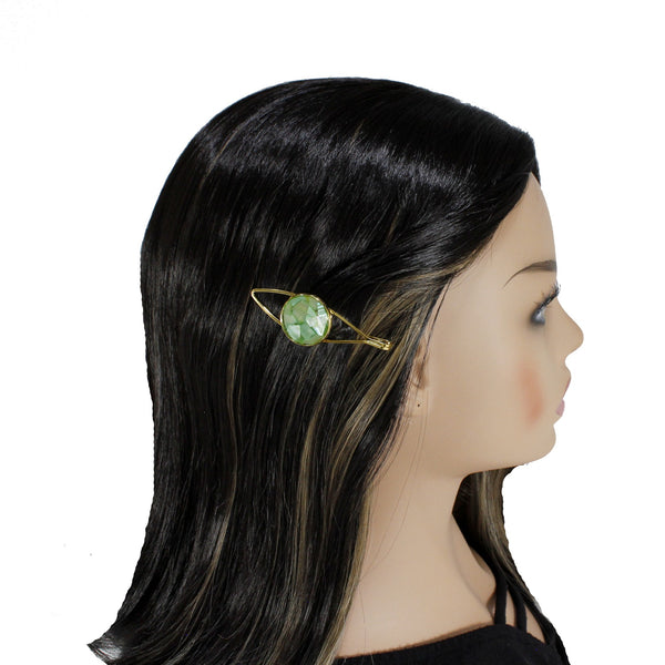 Natural abalone shell hair slide