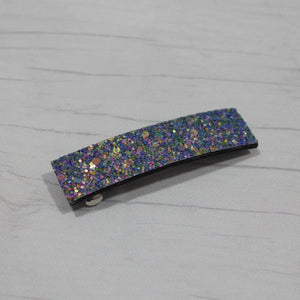 Rainbow sparkle hair barrette for women and girls