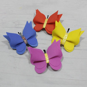 Colorful butterfly hair clip for girls 