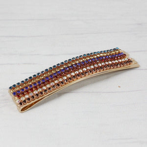 Set of 2 rhinestone hair bobby pins for women