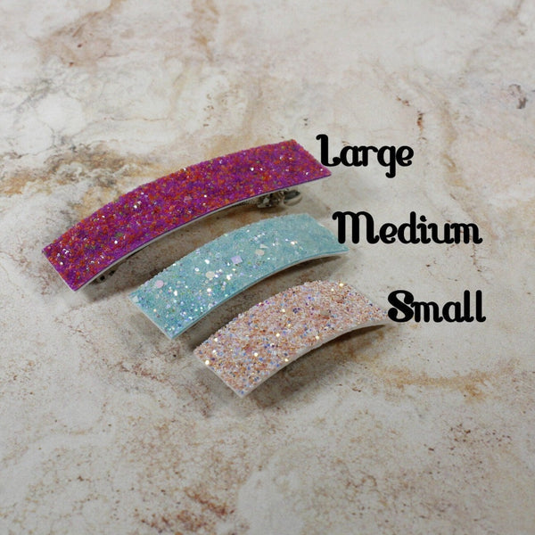 Sparkle pastel barrette for woman or girl 