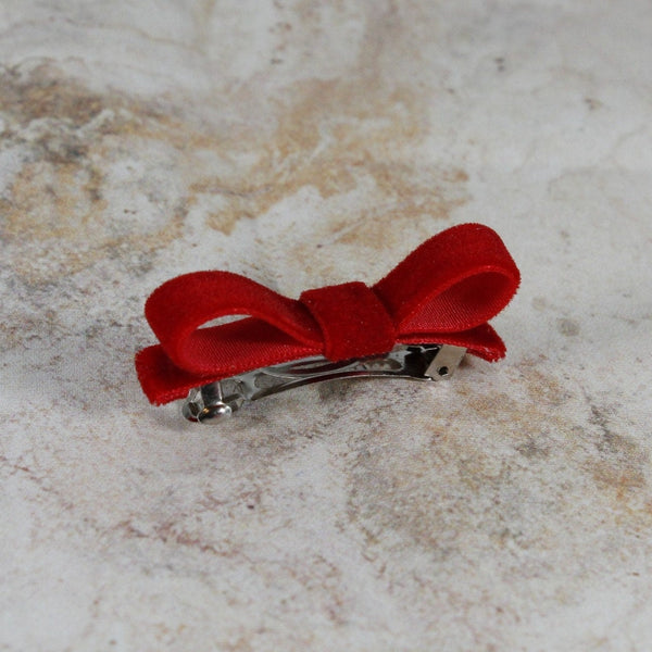 red bow barrette for girls