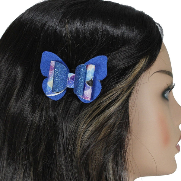 Bow butterfly hair clip for granddaughter