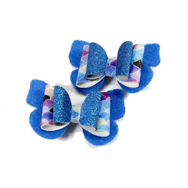 Set of two butterfly alligator clip for little girl