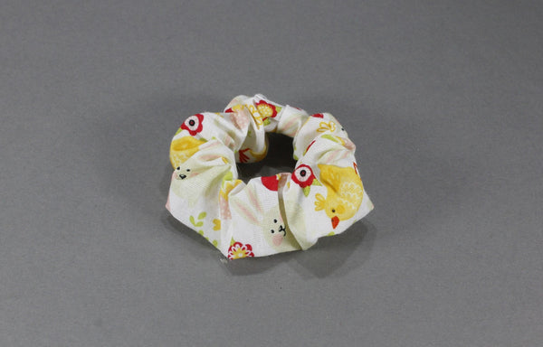 cotton scrunchies for kids hair with adorable pattern