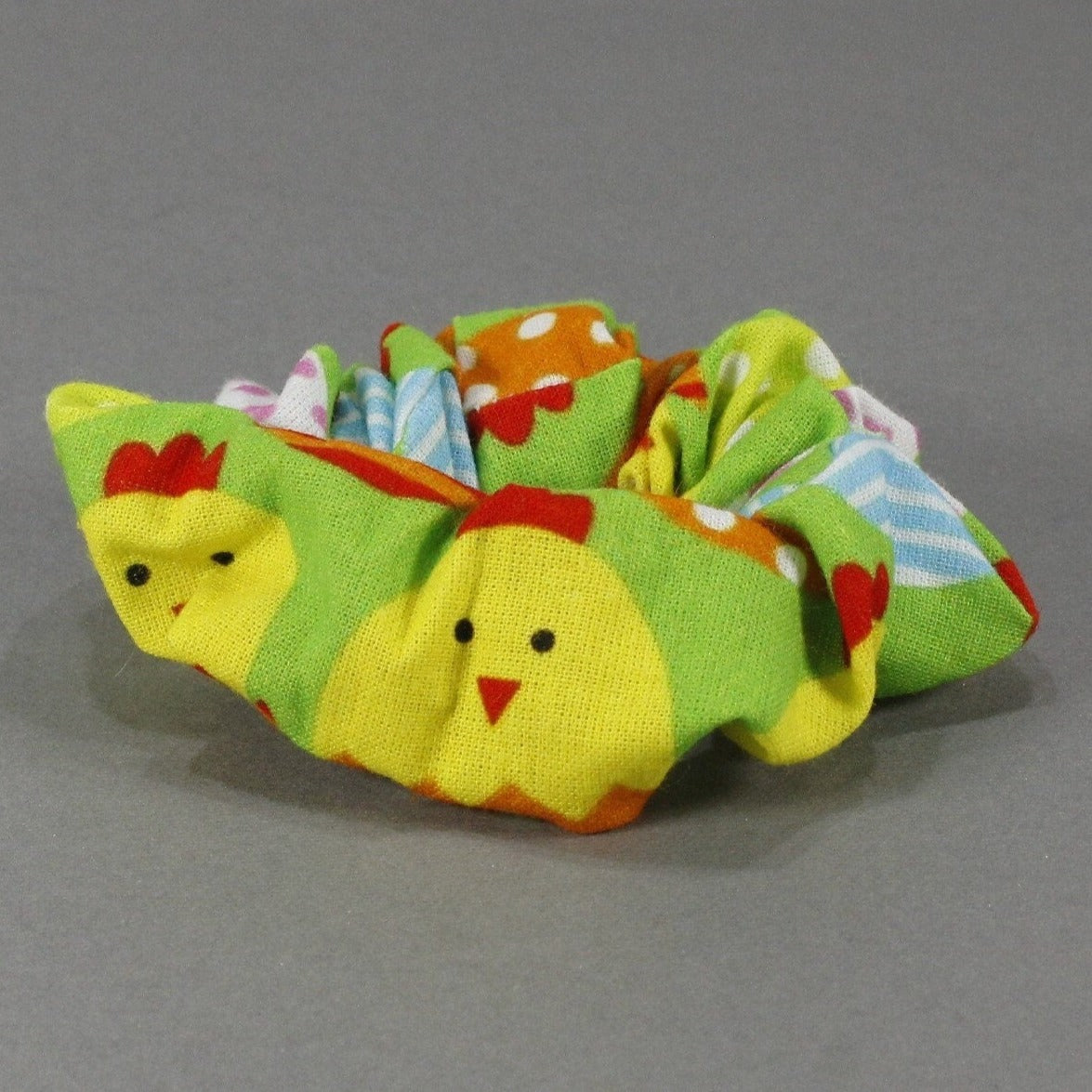 Cute yellow chicks print scrunchies for girls