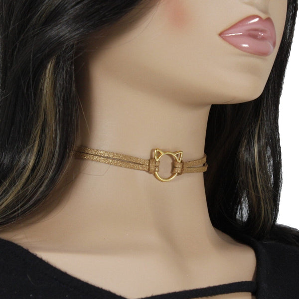 Kittie cat choker necklace for woman