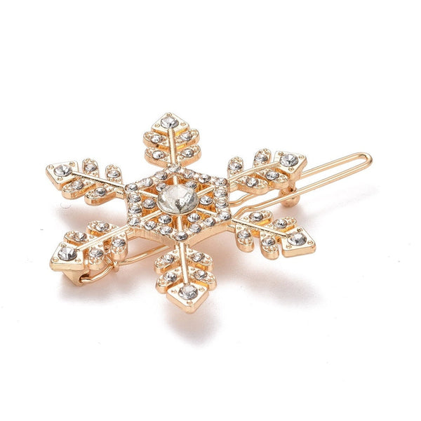 Snowflake hair clip for women and girls