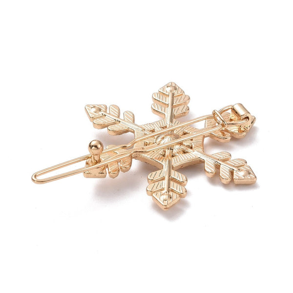 Snowflake hair clip for women and girls