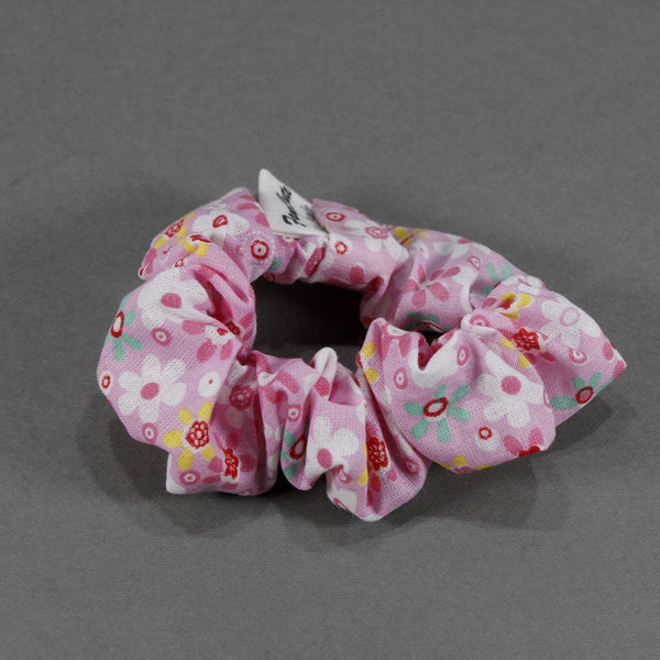 Playful pink colors pattern kid's size scrunchies